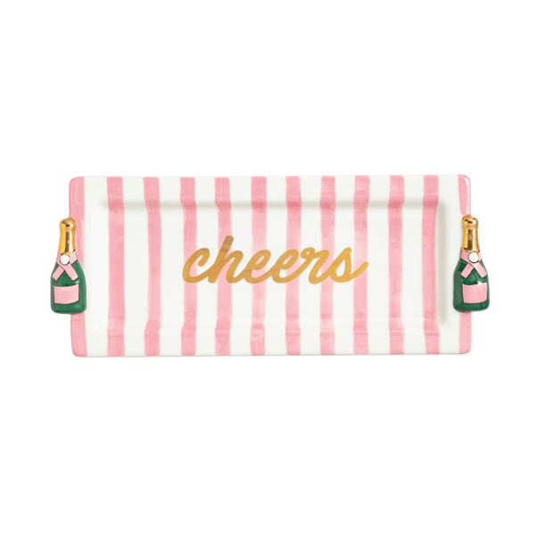 Mud Pie Cheers Champagne Serving Tray