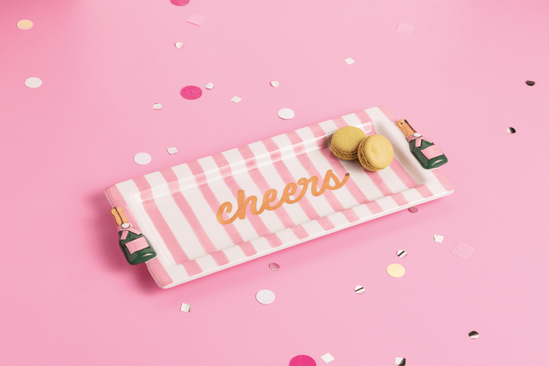 Mud Pie Cheers Champagne Serving Tray