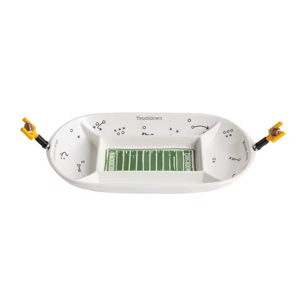 Mud Pie Football Field Platter Set
