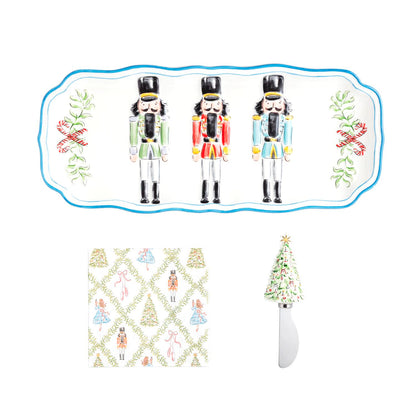 Mud Pie Nutcracker Hostess Set