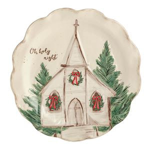 Mud Pie Nativity Church Platter