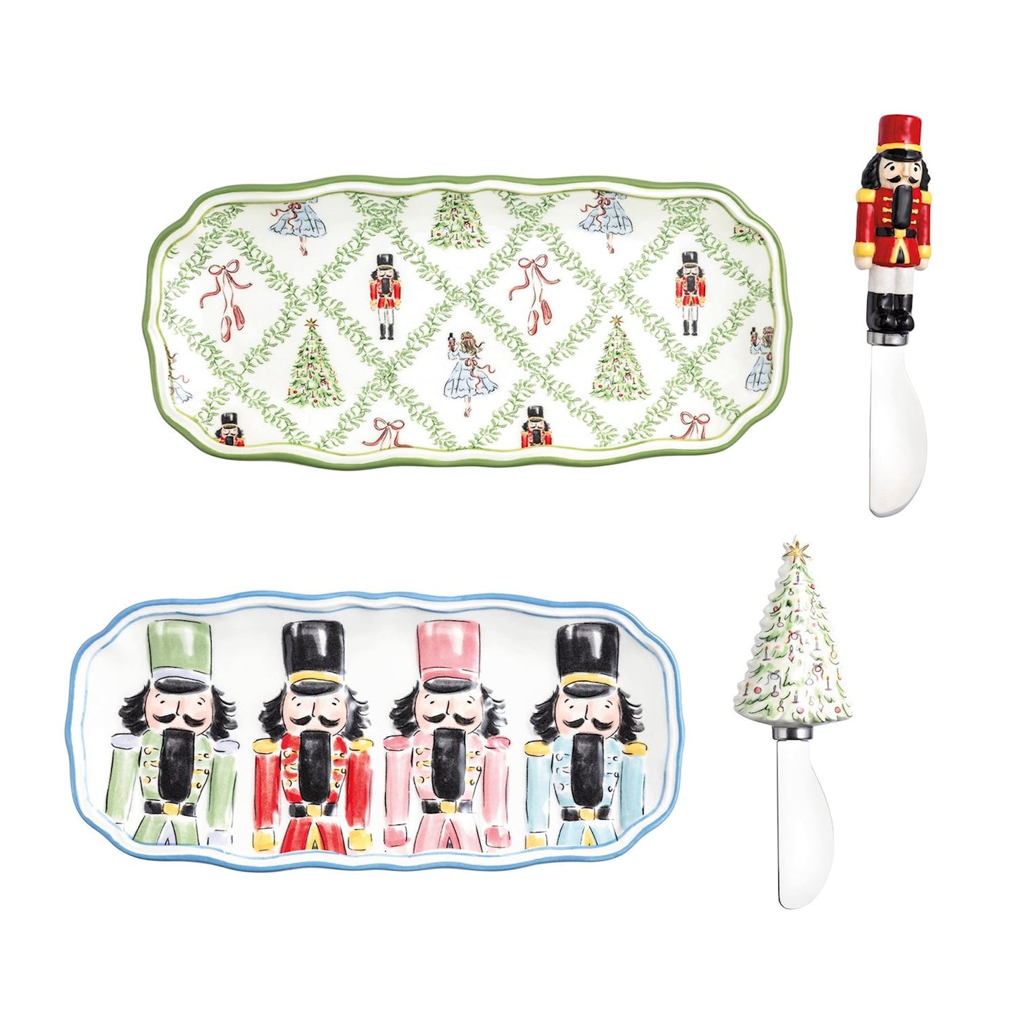 Mud Pie Nutcracker Everything Dish Set