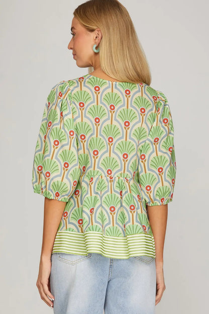 Bloom & Breeze Peplum Top