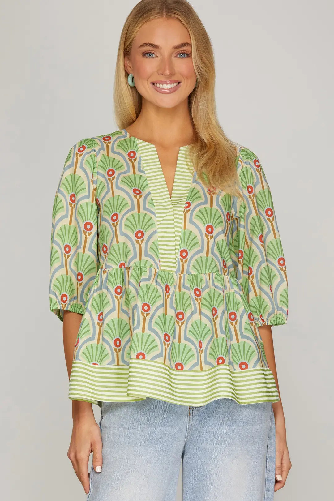 Bloom & Breeze Peplum Top