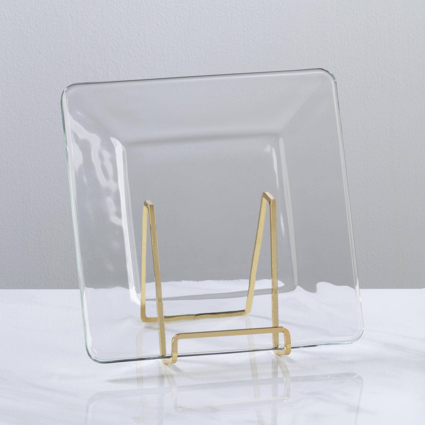 Plated Square Wire Stands - Brass