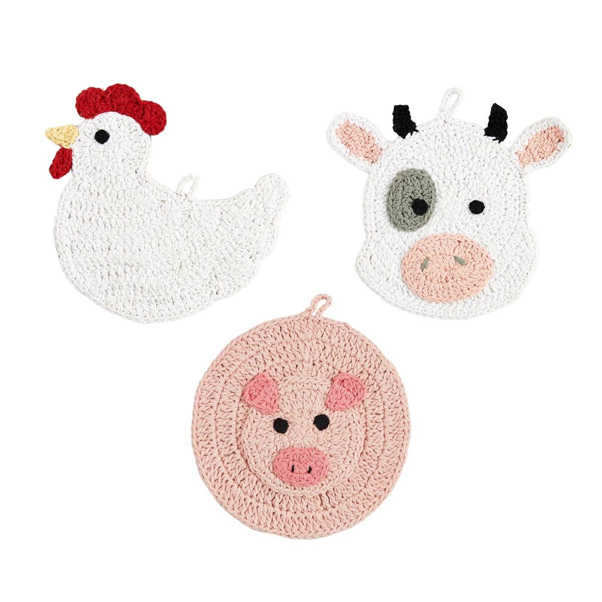 Mud Pie Farm Crochet Trivet