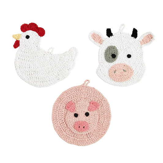 Mud Pie Farm Crochet Trivet