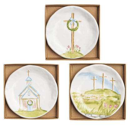 Mud Pie Cross & Chapel Trinket Dishes