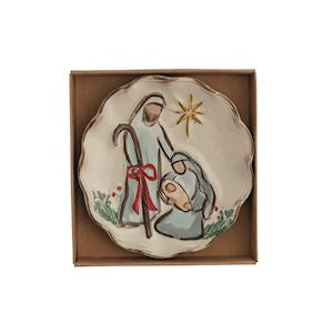 Mud Pie Nativity Tidbit Plates