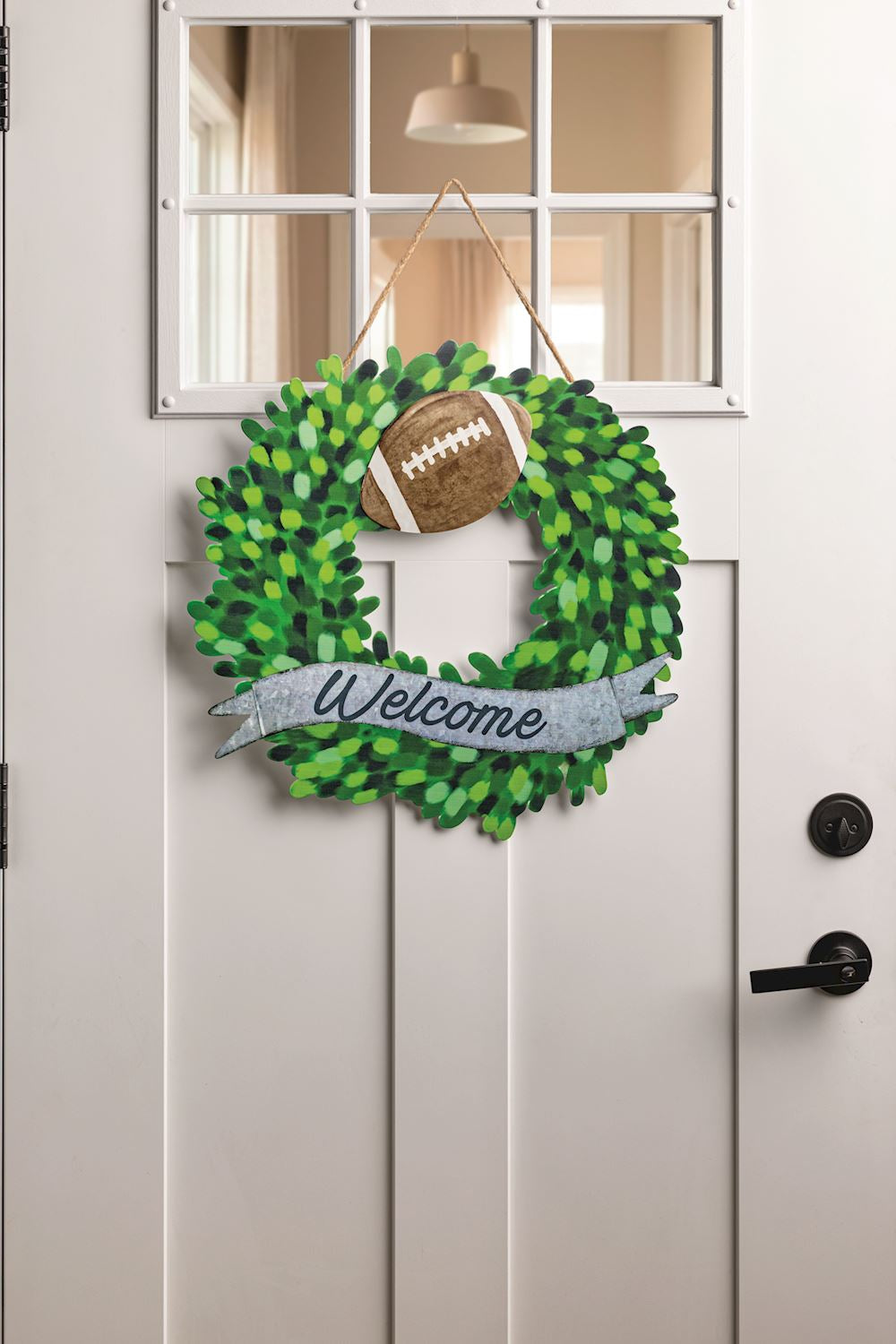 Mud Pie Welcome Tin Wreath