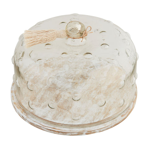 Mud Pie Hobnail Cake Dome