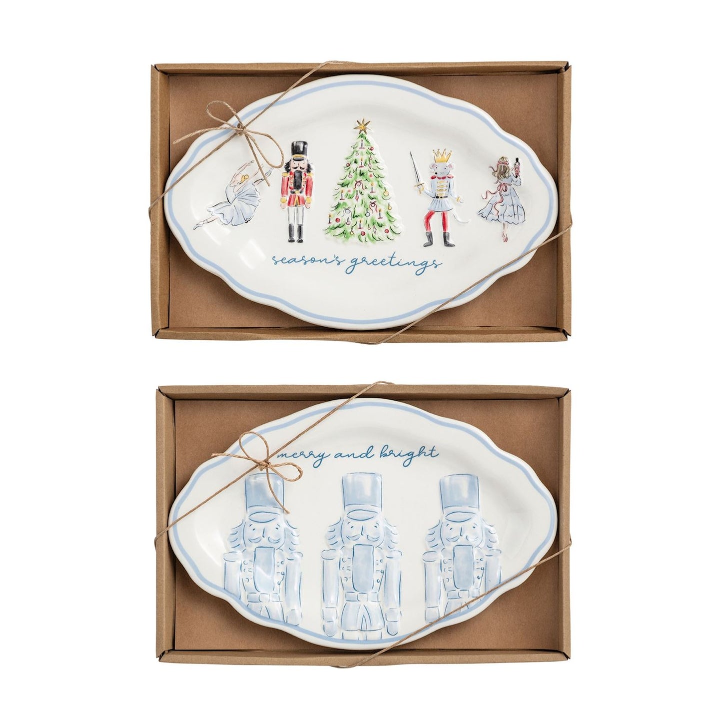 Mud Pie Nutcracker Sentiment Tray