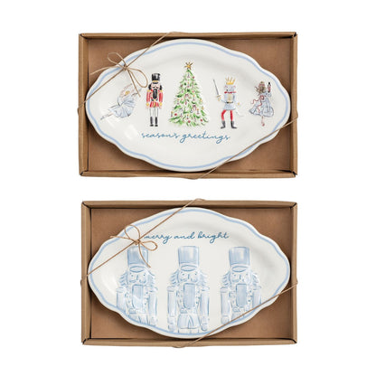 Mud Pie Nutcracker Sentiment Tray