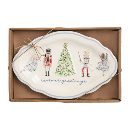 Mud Pie Nutcracker Sentiment Tray