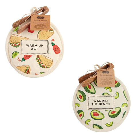 Mud Pie Tortilla Warmer & Tong Set