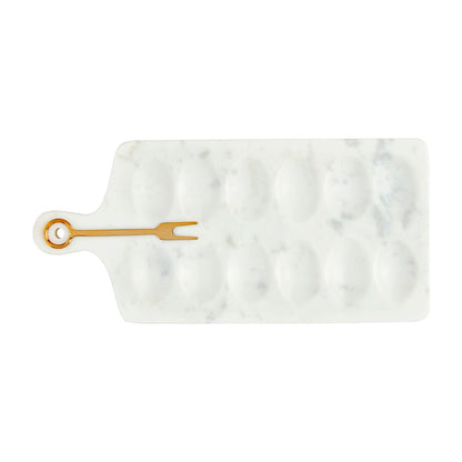 Mud Pie Marble Devil Egg Board Set