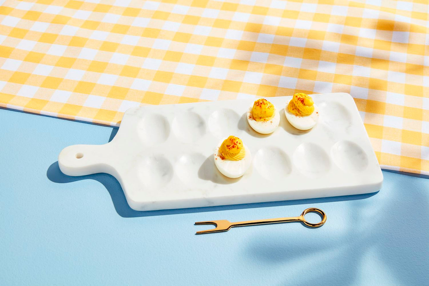 Mud Pie Marble Devil Egg Board Set