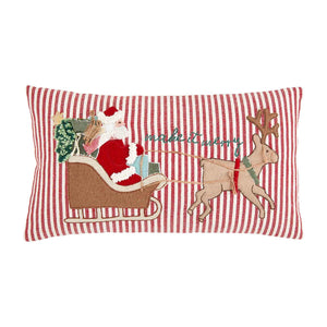 Mud Pie Make It Merry Sleigh Pillow