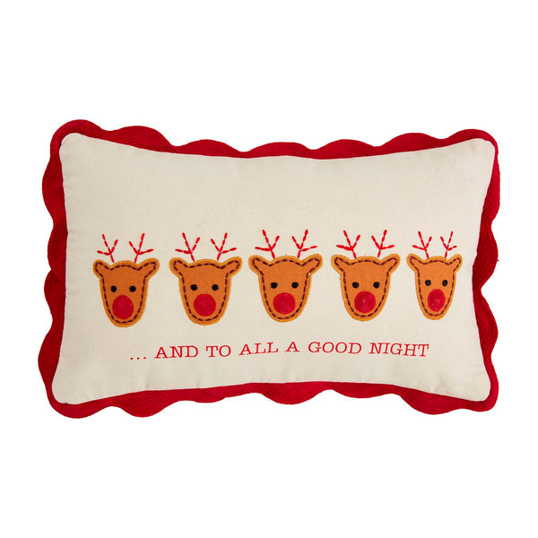 Mud Pie Light-Up Christmas Pillow