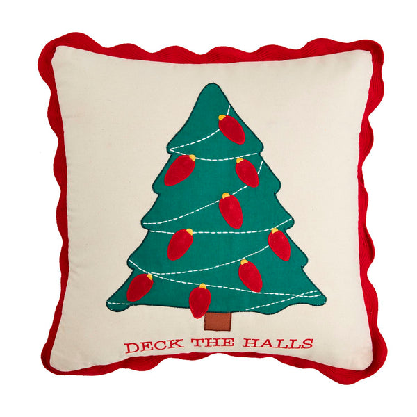 Mud Pie Light-Up Christmas Pillow