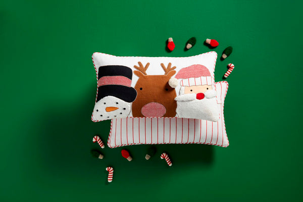 Mud Pie Santa & Friends Pillow