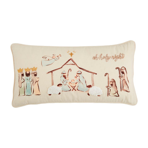 Mud Pie Nativity Pillow