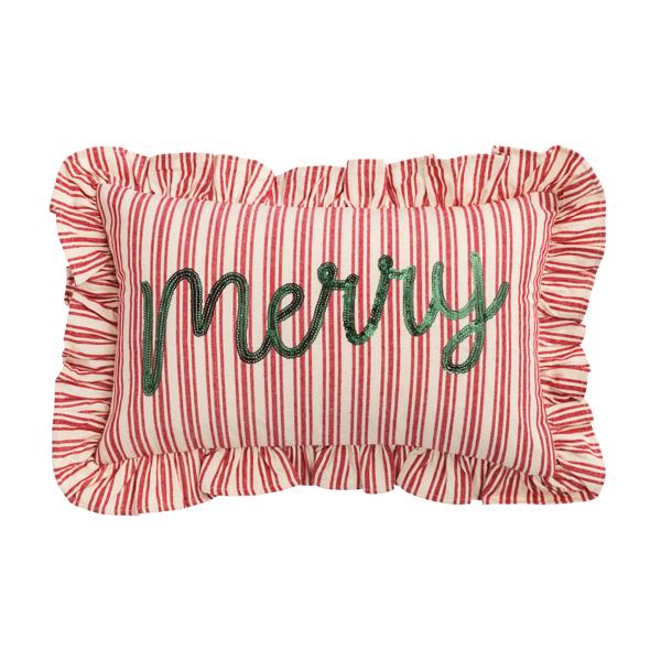 Mud Pie Christmas Sequin Pillows