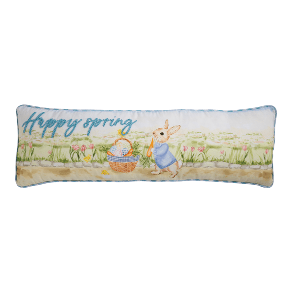 Mud Pie Easter Long Scene Pillow