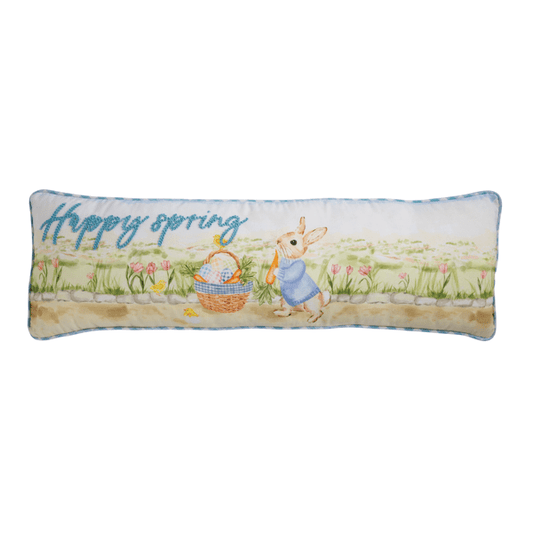 Mud Pie Easter Long Scene Pillow