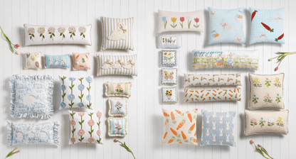 Mud Pie Easter Long Scene Pillow