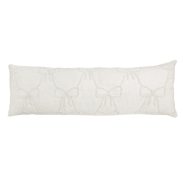 Mud Pie Bow Lumbar Pillow