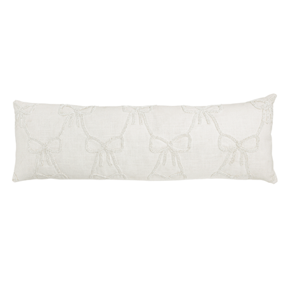 Mud Pie Bow Lumbar Pillow
