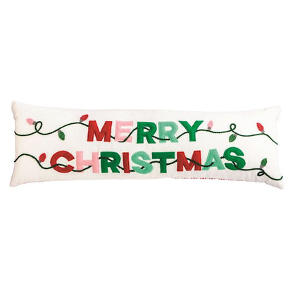 Mud Pie Merry Christmas Lights Pillow