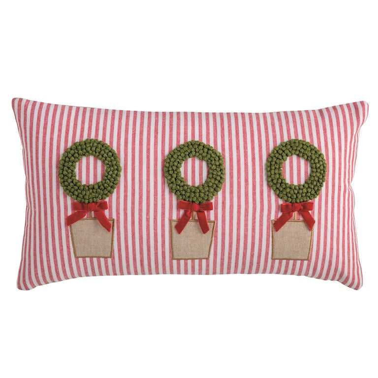 Mud Pie Christmas Topiary Pillow