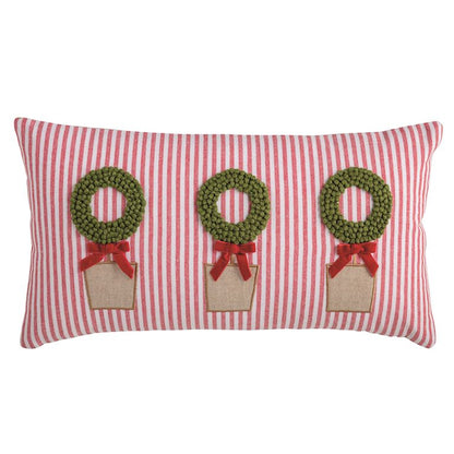 Mud Pie Christmas Topiary Pillow