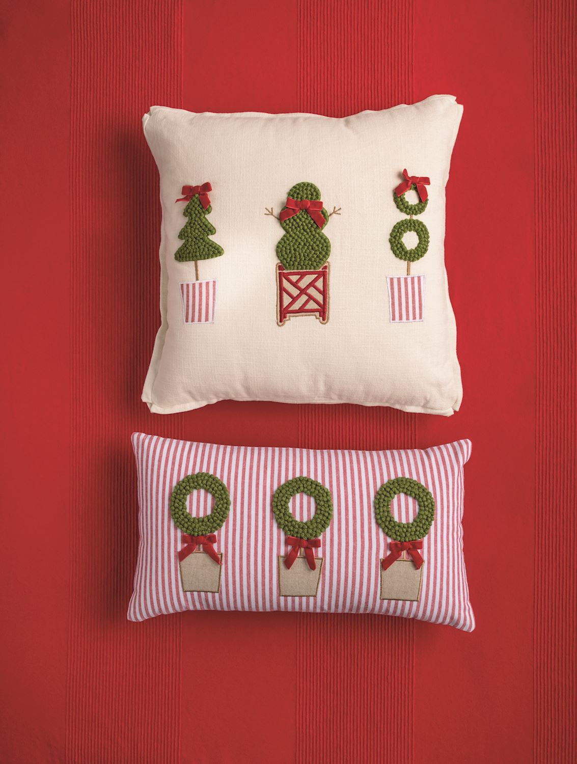 Mud Pie Christmas Topiary Pillow
