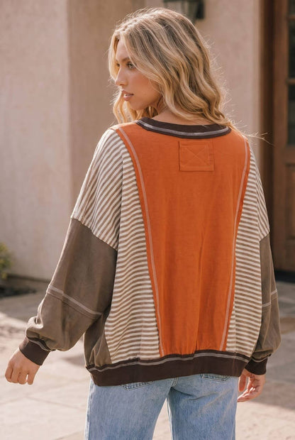 Autumn Avenue Colorblock Pullover