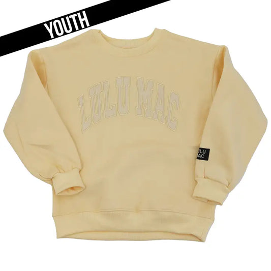 Youth Lulu Mac Butter Monogram Sweatshirt