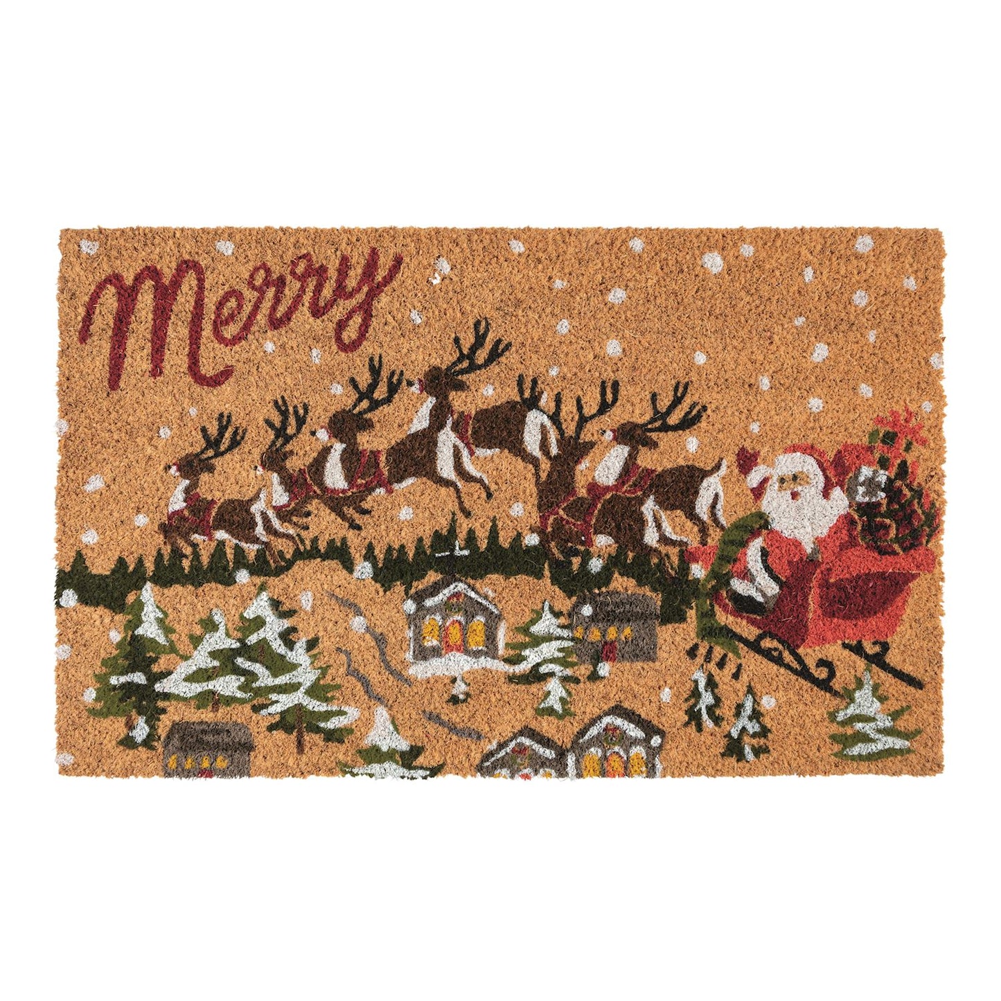 Mud Pie Santa's Sleigh Doormat