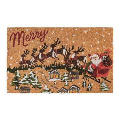 Mud Pie Santa's Sleigh Doormat