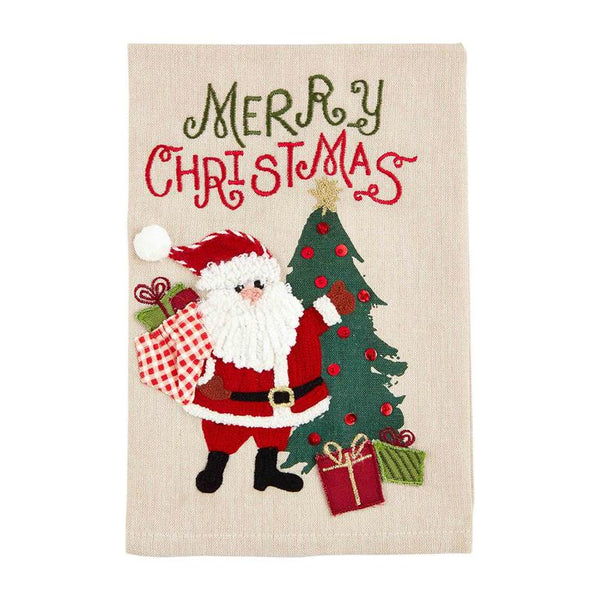 Mud Pie Christmas Embroidered Towels