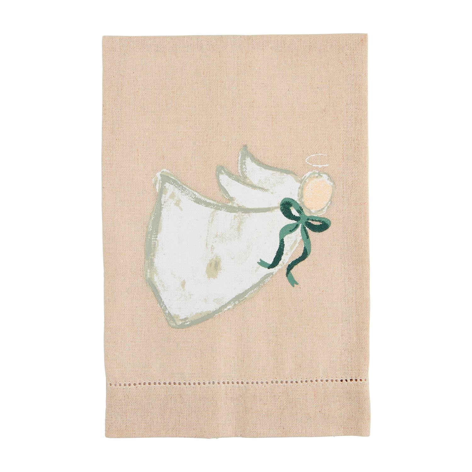 Mud Pie White Christmas Painted Towels