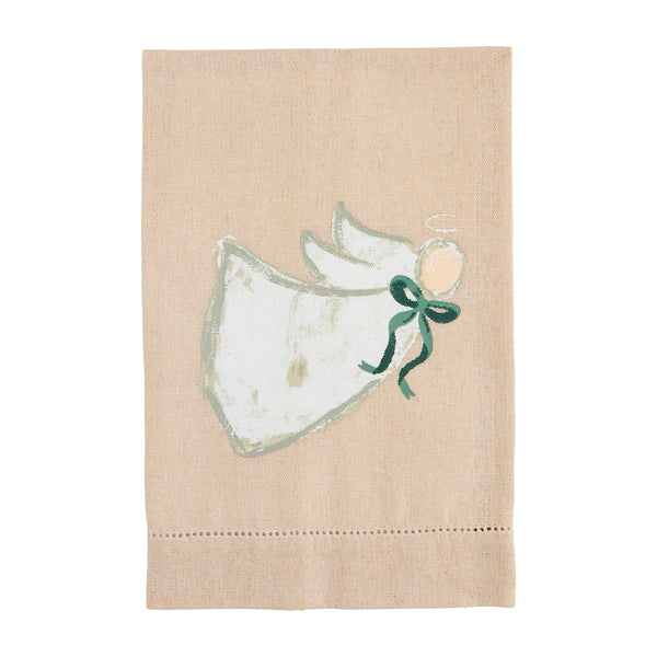 Mud Pie White Christmas Painted Towels