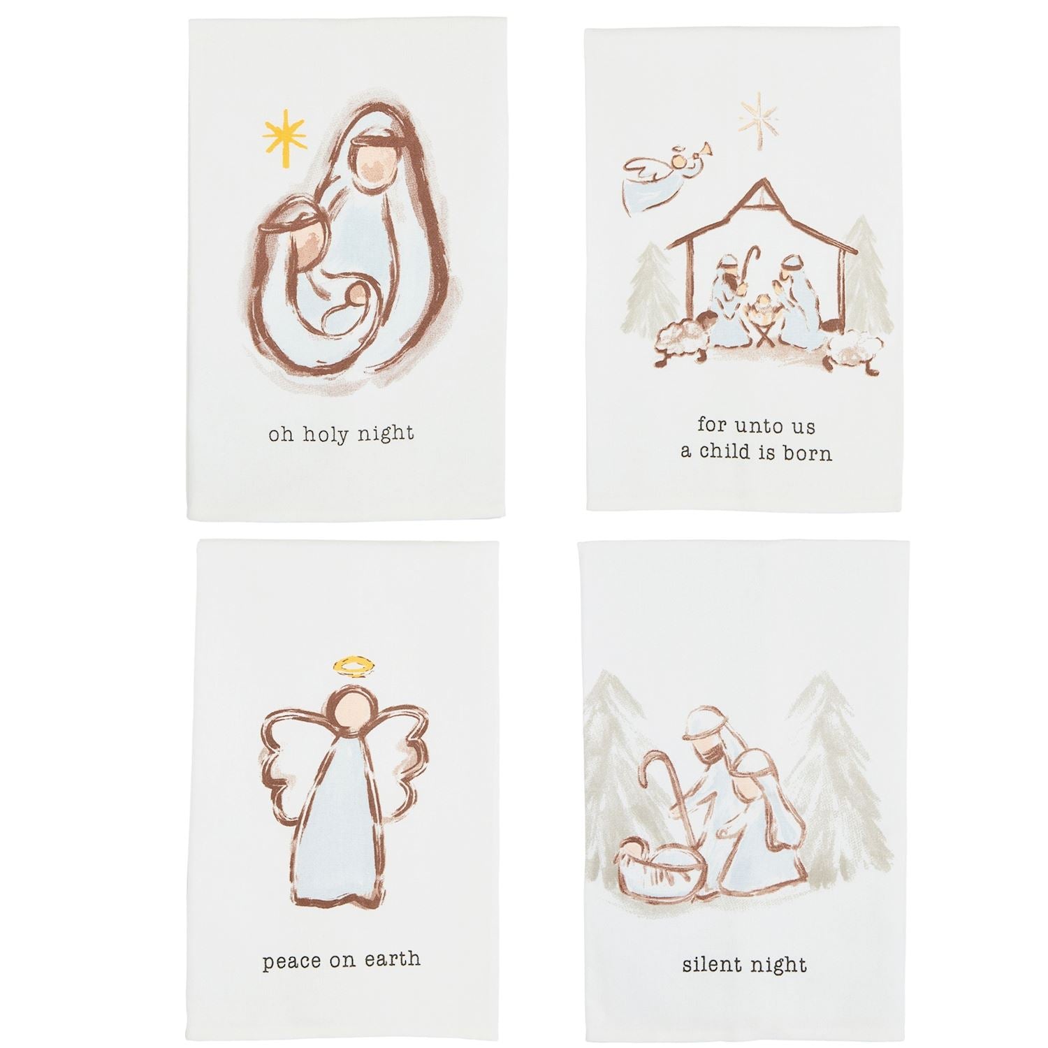 Mud Pie Nativity Towels