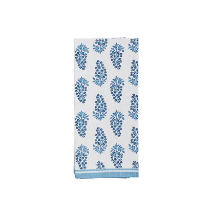 Mud Pie Blue Block Towel
