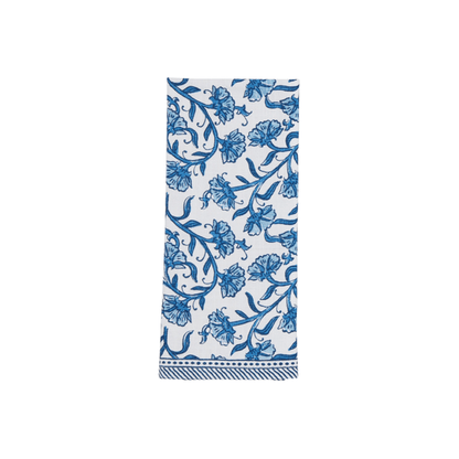 Mud Pie Blue Block Towel