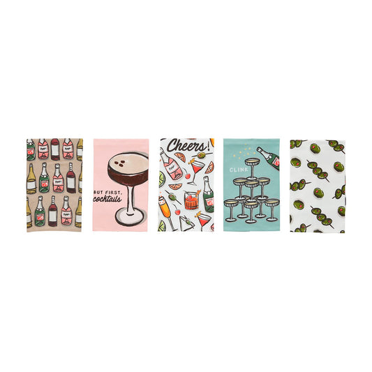 Mud Pie Cocktail Bar Towels