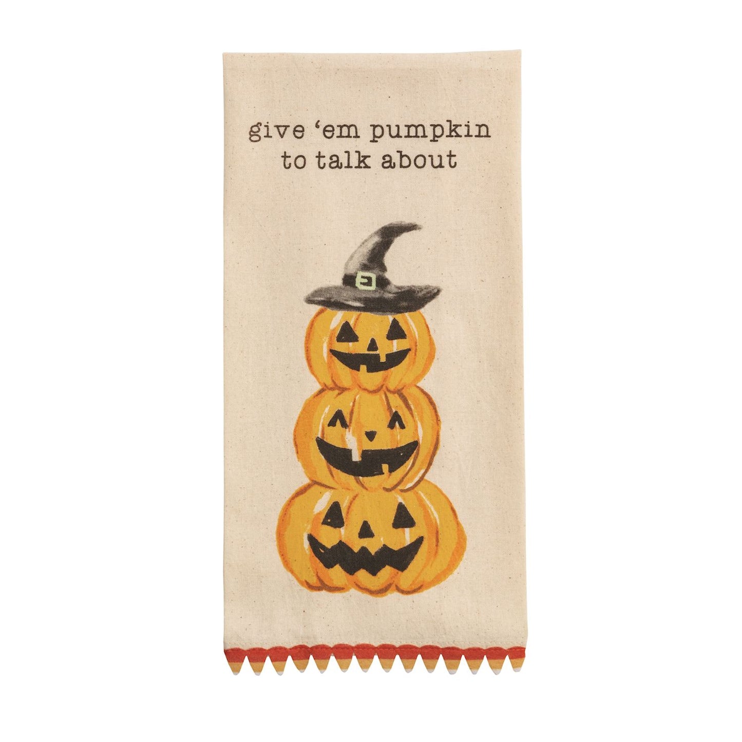 Mud Pie Pumpkins Hallow Printed Towel