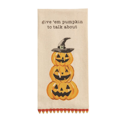Mud Pie Pumpkins Hallow Printed Towel