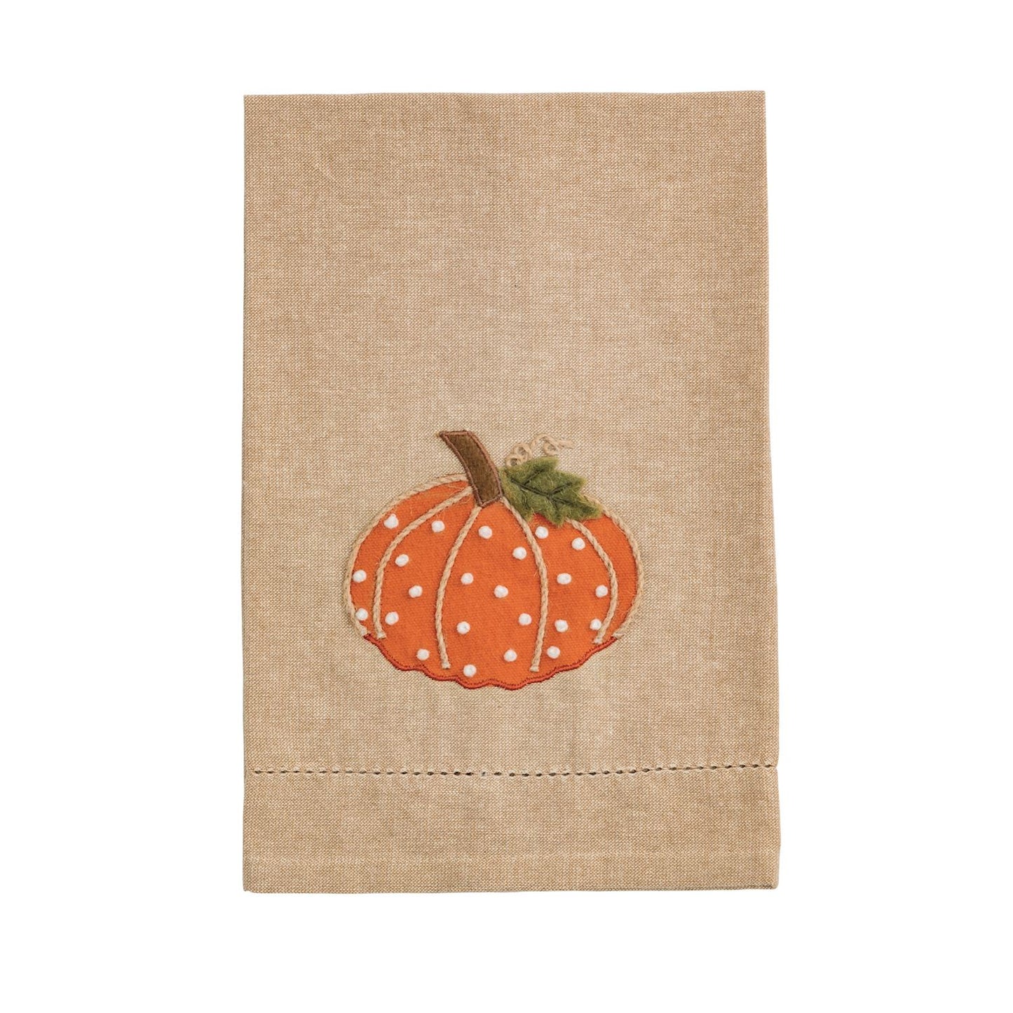 Mud Pie Pumpkin French Knot Towels